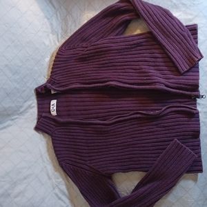 Zip-up Sweater, jacket Size M, purple